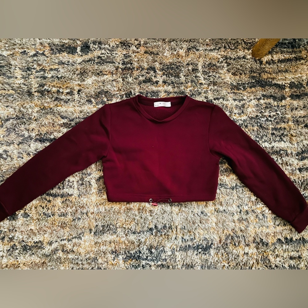 Women’s Roma Concept By Rose Crop Sweater Crew Neck Size S